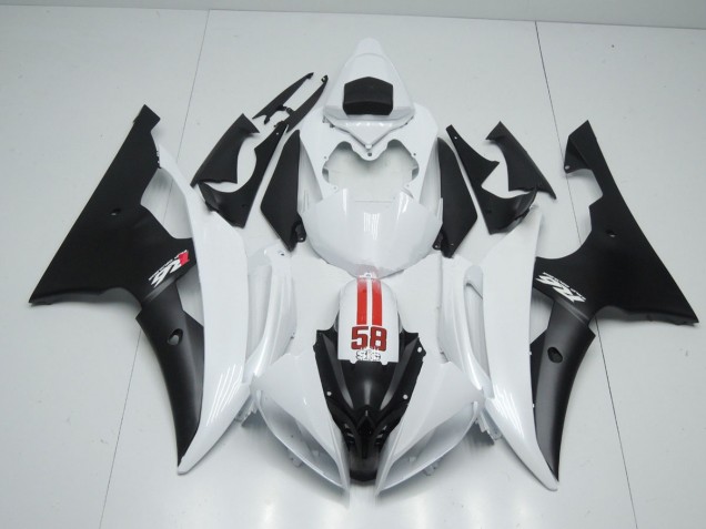58 Sic Blanc & Noir 08-16 R6 Carénage Moto 58 Sic Blanc & Noir 08-16 R6 Carénage Moto