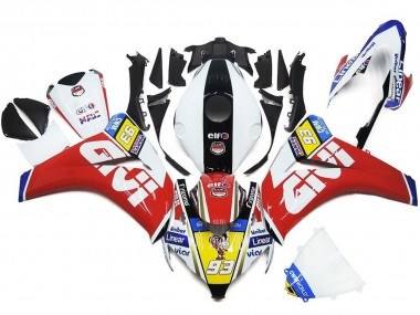 93 Chiffre Blanc & Rouge 08-11 CBR1000RR Carénage Moto