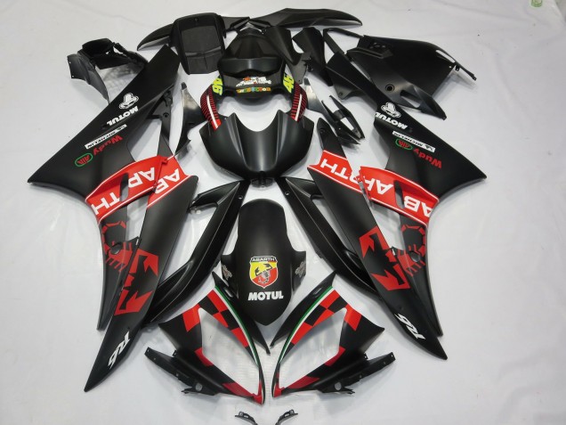 Abarth Noir Mat 06-07 R6 Carénage Moto Abarth Noir Mat 06-07 R6 Carénage Moto