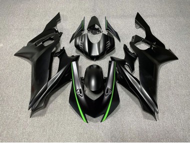 Accents De Noir Mat & De Vert 17-21 R6 Carénage Moto
