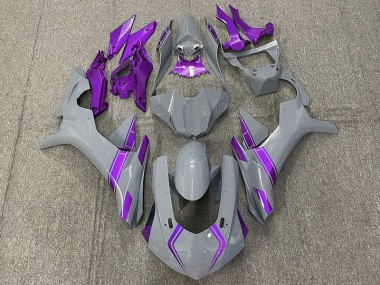 Accents Gris & Violet Nardo 15-19 R1 Carénage Moto
