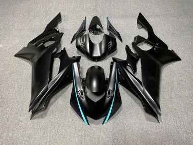 Accents Noir Mat & Bleu Sarcelle 17-21 R6 Carénage Moto