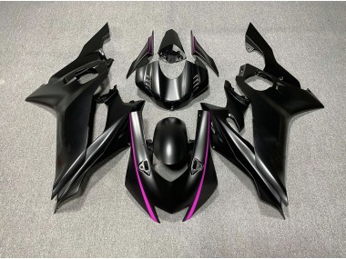 Accents Noir Mat & Rose 17-21 R6 Carénage Moto
