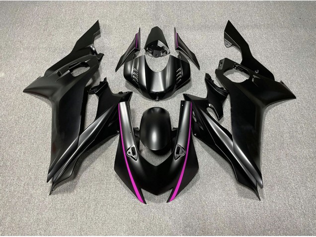 Accents Noir Mat & Rose 17-21 R6 Carénage Moto Accents Noir Mat & Rose 17-21 R6 Carénage Moto