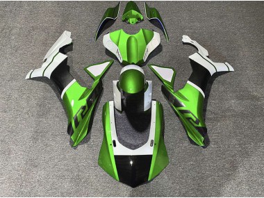 Accents Verts & Fibre De Carbone 15-19 R1 Carénage Moto