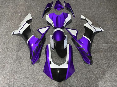 Accents Violets & Fibre De Carbone 15-19 R1 Carénage Moto