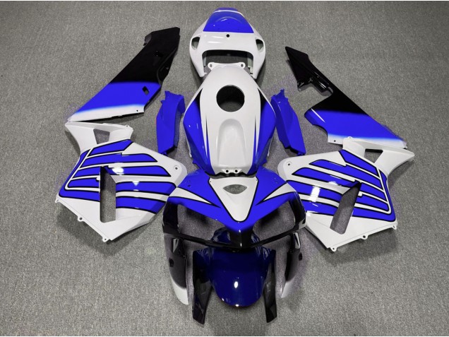 Ailes Bleu Foncé & Blanches 05-06 CBR600RR Carénage Moto Ailes Bleu Foncé & Blanches 05-06 CBR600RR Carénage Moto