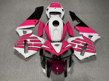 Ailes Roses & Blanches 05-06 CBR600RR Carénage Moto