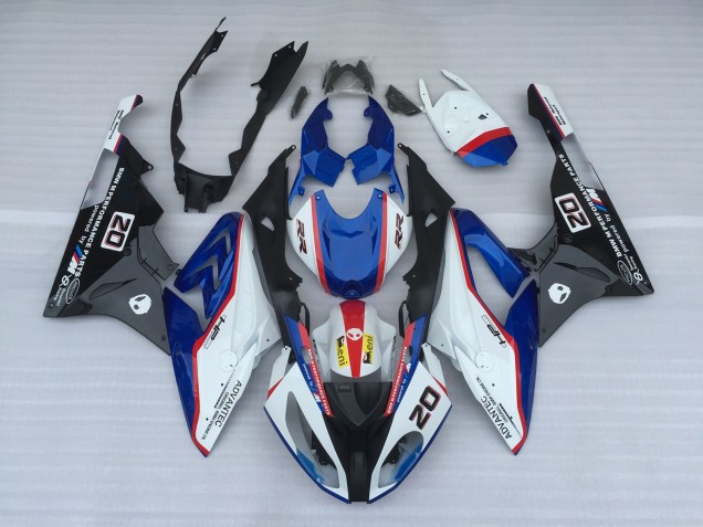 Alien Bleu & Blanc 09-14 S1000RR Carénage Moto