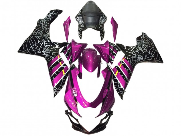 Araignée Rose Brillant 11-24 GSXR 600-750 Carénage Moto Araignée Rose Brillant 11-24 GSXR 600-750 Carénage Moto