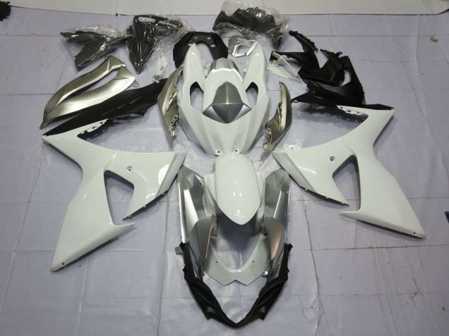 Argent & Blanc 09-16 GSXR 1000 Carénage Moto Argent & Blanc 09-16 GSXR 1000 Carénage Moto