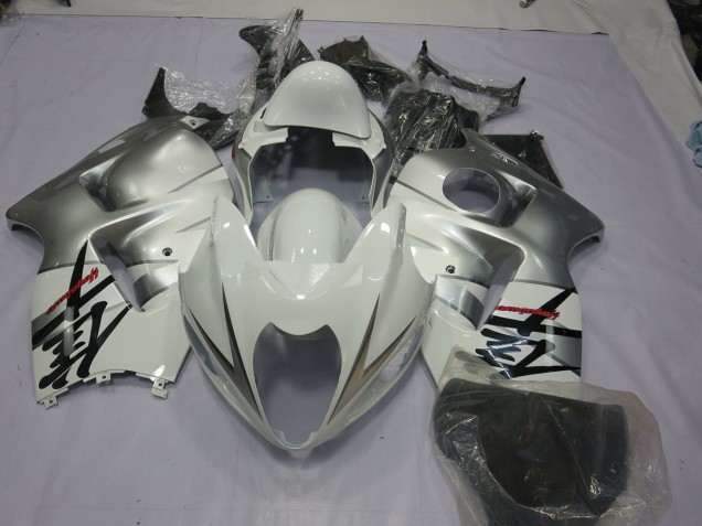 Argent Blanc 97-07 GSXR 1300 Carénage Moto Argent Blanc 97-07 GSXR 1300 Carénage Moto