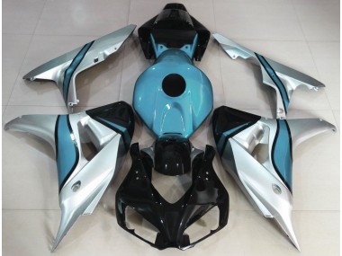 Argent & Bleu Clair Personnalisé 06-07 CBR1000RR Carénage Moto