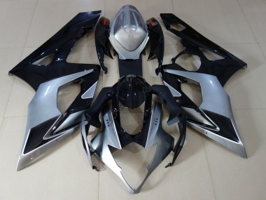 Argent Brillant & Noir 05-06 GSXR 1000 Carénage Moto