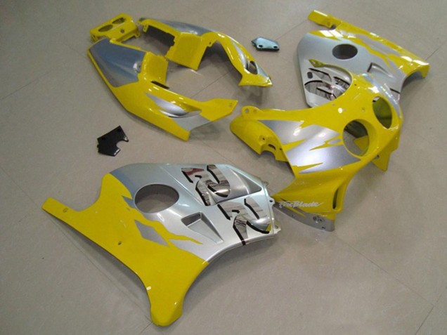 Argent Jaune 90-98 CBR250RR Carénage Moto Argent Jaune 90-98 CBR250RR Carénage Moto