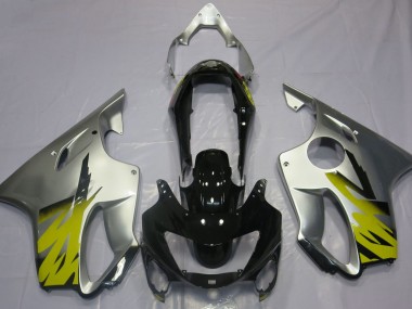 Argent Jaune & Noir 99-00 CBR600 F4 Carénage Moto