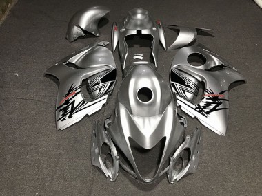 Argent Liquide & Rouge 08-20 GSXR 1300 Carénage Moto