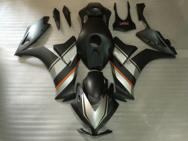 Argent Mat & Noir 12-16 CBR1000RR Carénage Moto