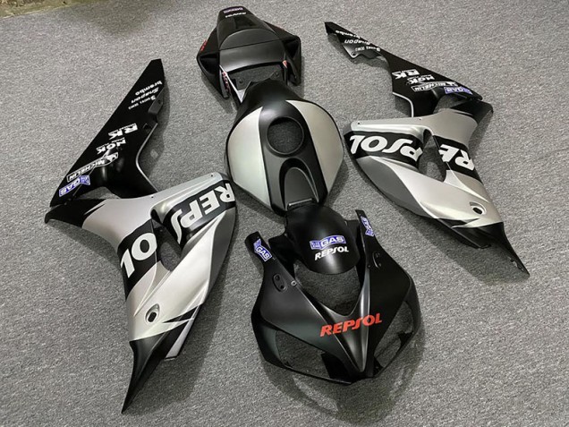 Argent Mat Repsol 06-07 CBR1000RR Carénage Moto Argent Mat Repsol 06-07 CBR1000RR Carénage Moto