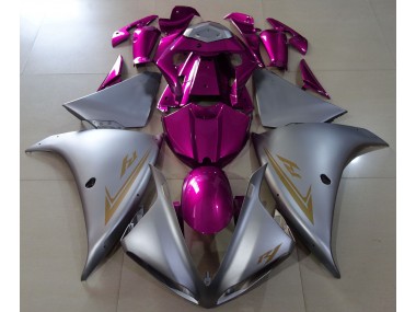 Argent Mat & Rose 09-11 R1 Carénage Moto
