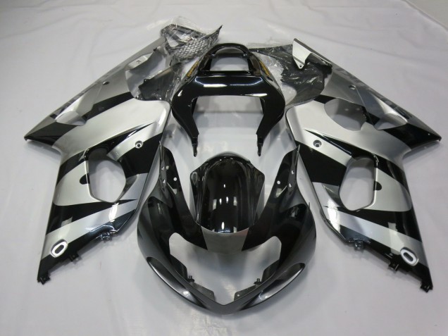 Argent & Noir 00-02 GSXR 1000 Carénage Moto Argent & Noir 00-02 GSXR 1000 Carénage Moto