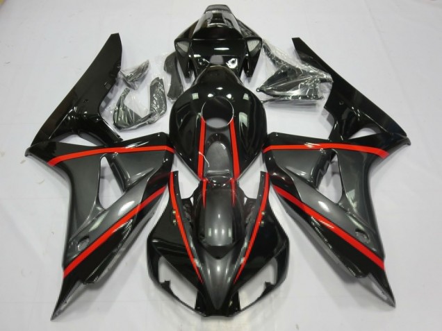 Argent & Noir 06-07 CBR1000RR Carénage Moto Argent & Noir 06-07 CBR1000RR Carénage Moto