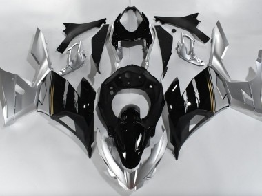 Argent & Noir 18-23 Ninja 400 Carénage Moto