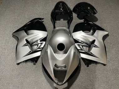 Argent & Noir 97-07 GSXR 1300 Carénage Moto