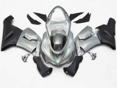 Argent Noir Mat 05-06 ZX6R Carénage Moto