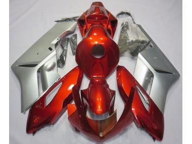 Argent Rouge 04-05 CBR1000RR Carénage Moto