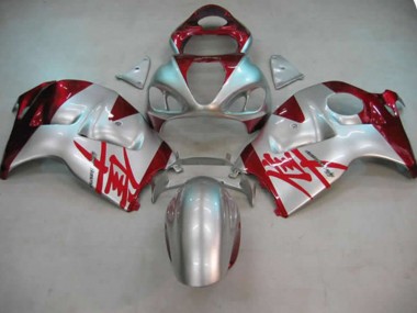 Argent & Rouge 97-07 GSXR 1300 Carénage Moto
