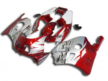 Argent Rouge & Blanc 90-98 CBR250RR Carénage Moto