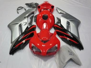 Argent Rouge & Noir 04-05 CBR1000RR Carénage Moto