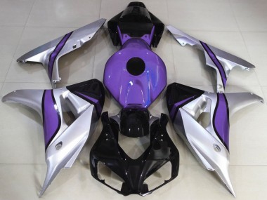 Argent & Violet Personnalisé 06-07 CBR1000RR Carénage Moto