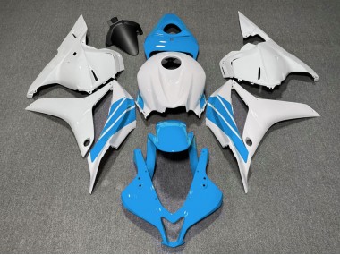 Bande Latérale Bleu Clair & Blanche 09-12 CBR600RR Carénage Moto