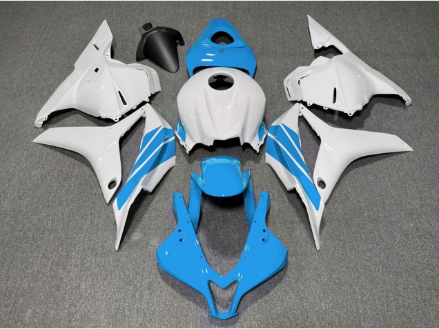 Bande Latérale Bleu Clair & Blanche 09-12 CBR600RR Carénage Moto Bande Latérale Bleu Clair & Blanche 09-12 CBR600RR Carénage Moto