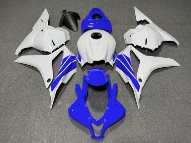 Bande Latérale Bleu Foncé & Blanche 09-12 CBR600RR Carénage Moto