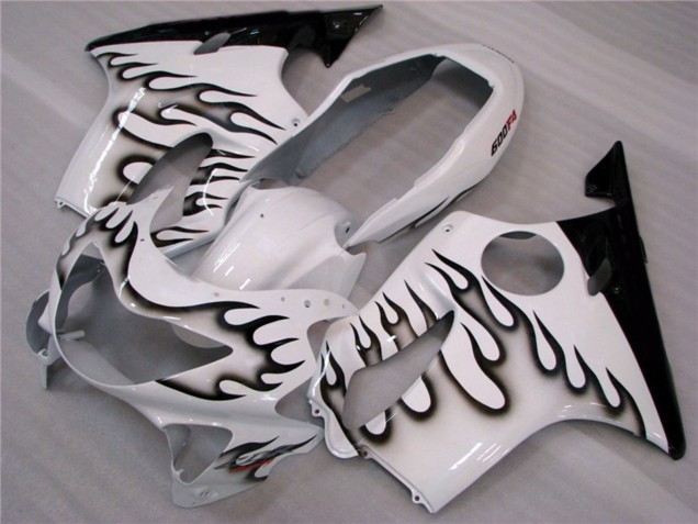 Bianco E Nero Fiamma 99-00 CBR600 F4 Carénage Moto Bianco E Nero Fiamma 99-00 CBR600 F4 Carénage Moto