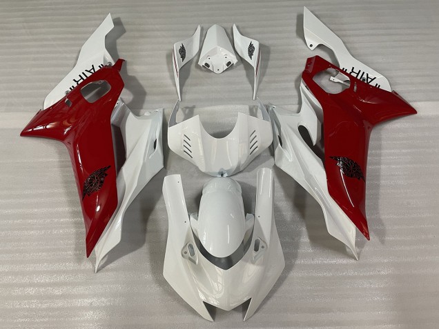 Bianco Lucido E Rosso J AIR 17-21 R6 Carénage Moto Bianco Lucido E Rosso J AIR 17-21 R6 Carénage Moto