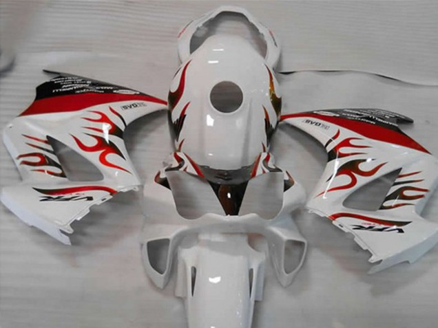Bianco Rosso Fiamma 02-12 VFR800 Carénage Moto Bianco Rosso Fiamma 02-12 VFR800 Carénage Moto