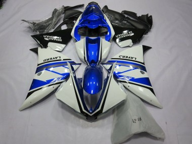 Blanc Argenté Yamalube 12-14 R1 Carénage Moto
