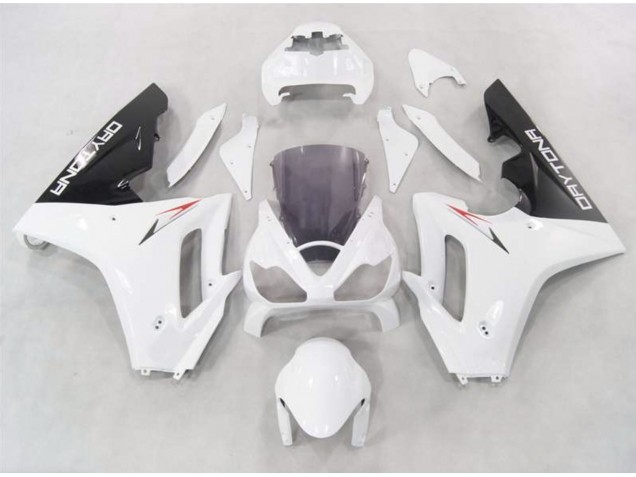 Blanc Avec Bas Noir 06-08 Daytona 675 Carénage Moto Blanc Avec Bas Noir 06-08 Daytona 675 Carénage Moto