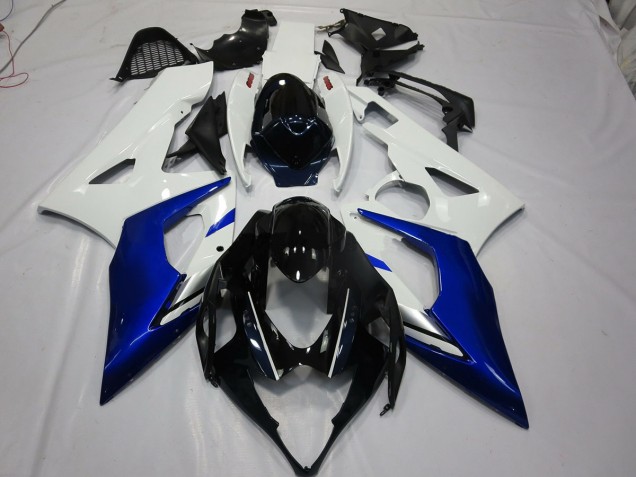 Blanc & Bleu 05-06 GSXR 1000 Carénage Moto Blanc & Bleu 05-06 GSXR 1000 Carénage Moto