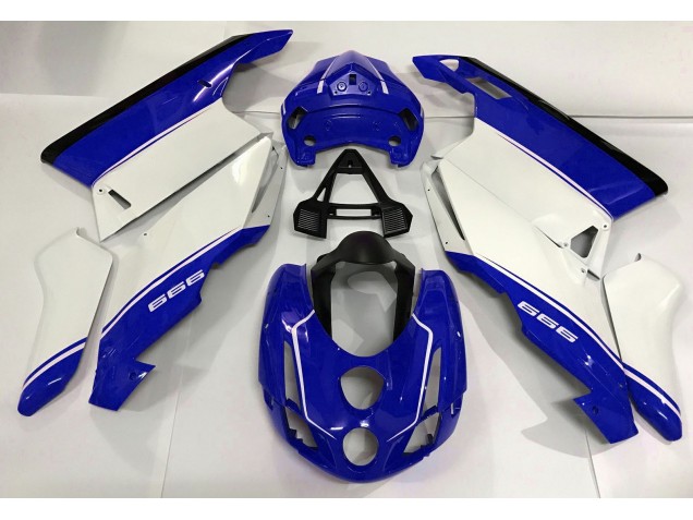 Blanc Bleu & Noir 03-04 Ducati 749 999 Carénage Moto Blanc Bleu & Noir 03-04 Ducati 749 999 Carénage Moto