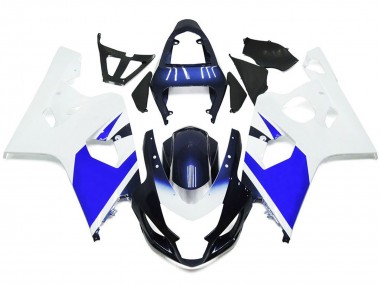Blanc & Bleu Vif 04-05 GSXR 600-750 Carénage Moto