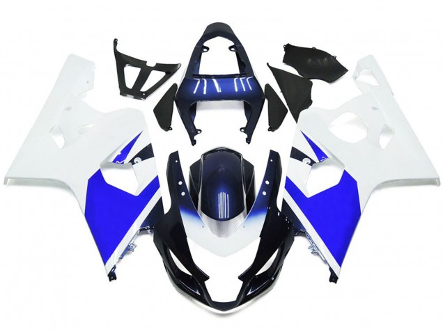 Blanc & Bleu Vif 04-05 GSXR 600-750 Carénage Moto Blanc & Bleu Vif 04-05 GSXR 600-750 Carénage Moto