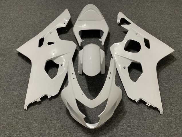 Blanc Brillant 04-05 GSXR 600-750 Carénage Moto Blanc Brillant 04-05 GSXR 600-750 Carénage Moto