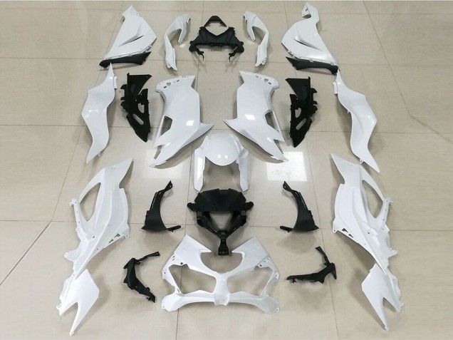 Blanc Brillant 19-23 ZX6R Carénage Moto