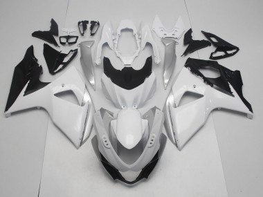 Blanc Brillant & Argent 09-16 GSXR 1000 Carénage Moto