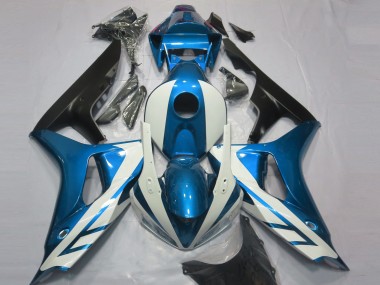 Blanc Brillant & Bleu 06-07 CBR1000RR Carénage Moto